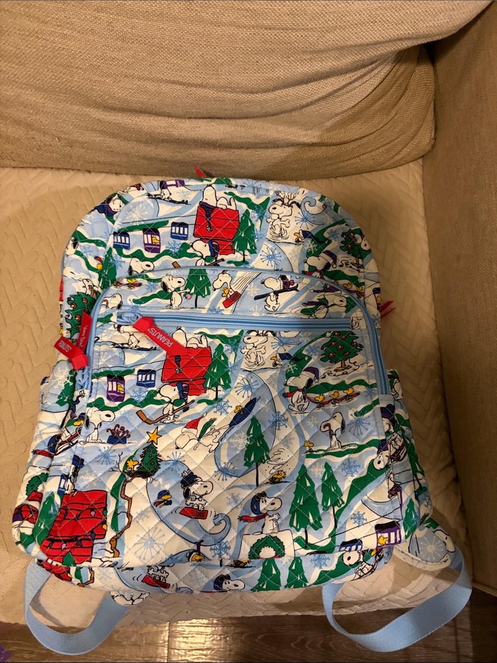 Vera Bradley x Peanuts Christmas Backpack New! - Picture 15 of 15
